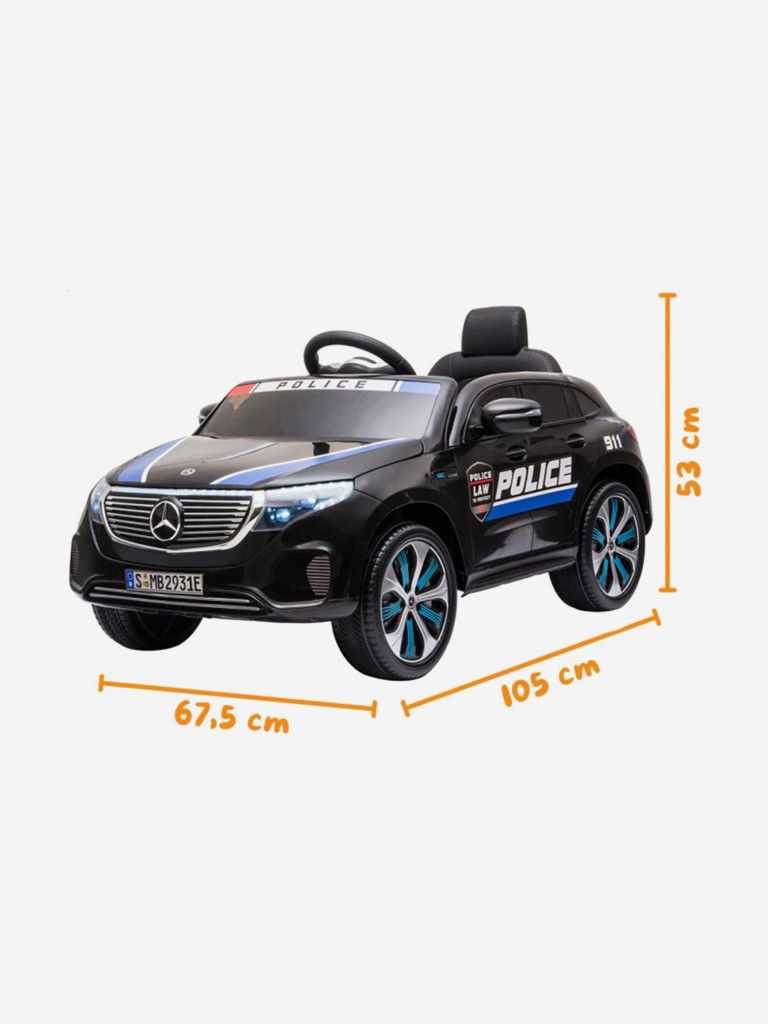 Детский электромобиль HL Mercedes Police EQC 400 12V 2WD