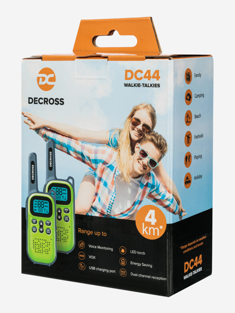 Комплект из двух радиостанций Decross DC44 Green Twin EU с ЗУ