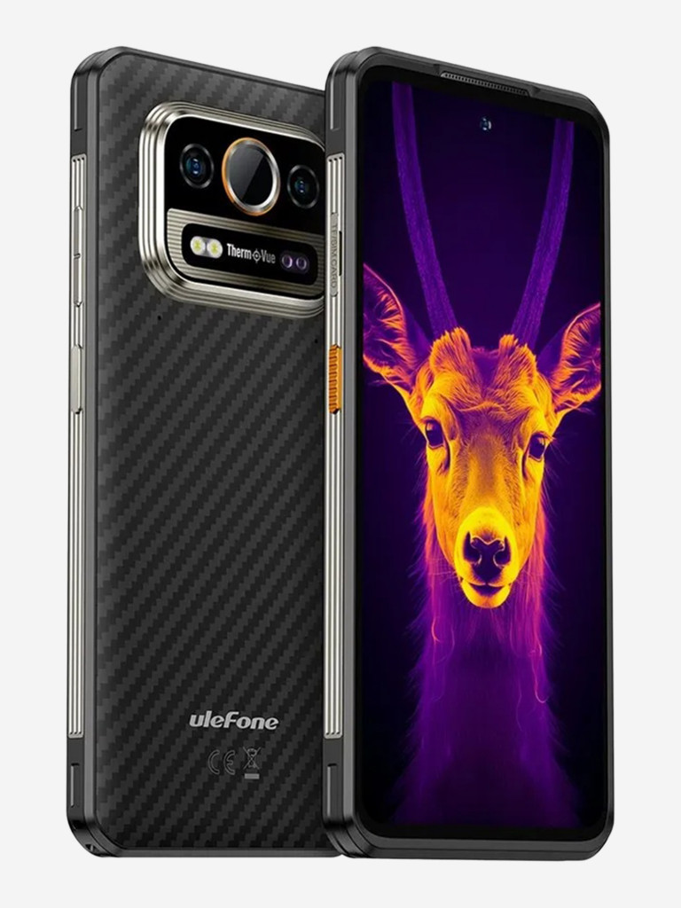 Смартфон Ulefone Armor 25T Pro 6+256GB Frost Black, 6.78”, FHD+, IPS, 120Hz, MT6300, 5G, And14, 50+64MP, 32MP, ThermoVue, 6500mAh