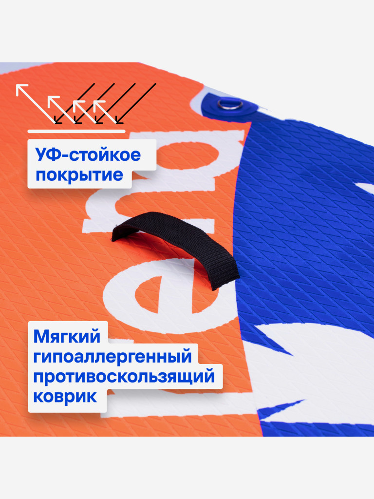 Надувная SUP-доска SIRENA MALIBU 11.6, 350*81*15см, двухслойная, с креплением для паруса, веслом, насосом и страховочным лишем