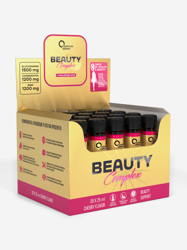 Женский спортивный витаминно-минеральный комплекс Optimum system Beauty, 20 шт
