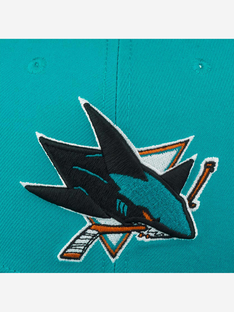 Бейсболка с прямым козырьком MITCHELL NESS 6HSSSH22089-SJSTEAL San Jose Sharks NHL
