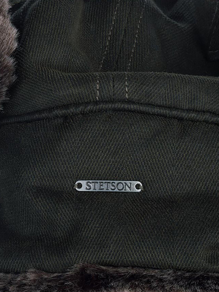 Шапка-ушанка STETSON 9291501 BOMBER CAP (оливковый)
