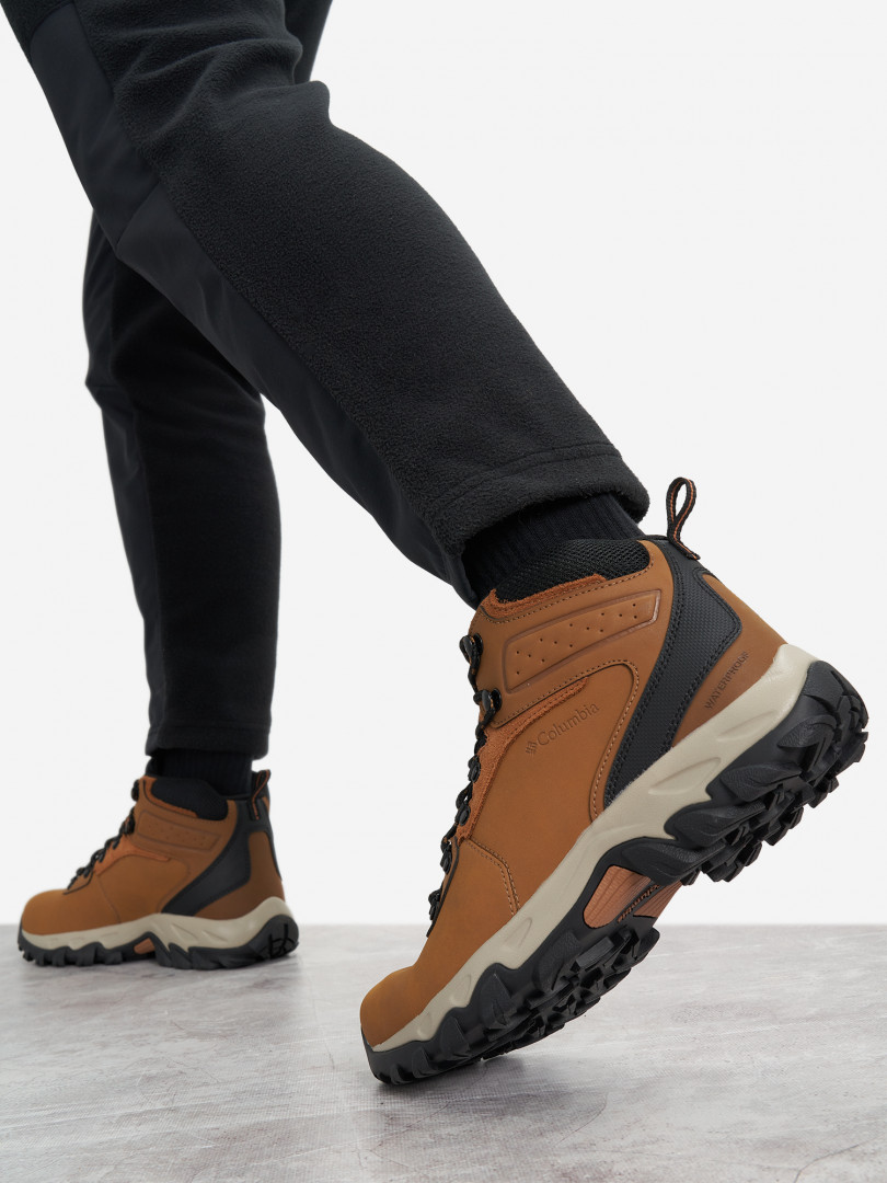 фото Ботинки мужские columbia newton ridge plus ii waterproof, бежевый