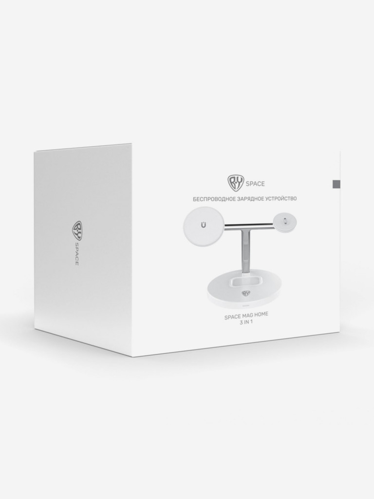 BY Беспроводное зарядное устройство 3в1 Space MAG Home, 15W, стойка