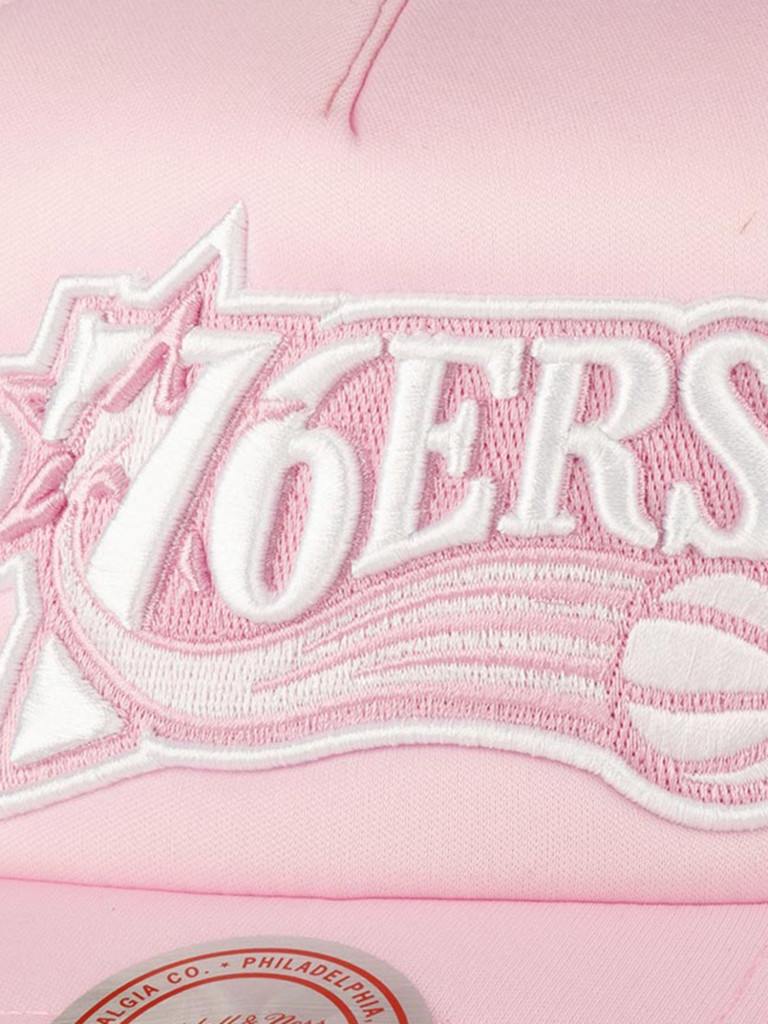 Бейсболка с сеточкой MITCHELL NESS 5HSSLD21130-P76PINK Philadelphia 76Ers NBA (розовый)