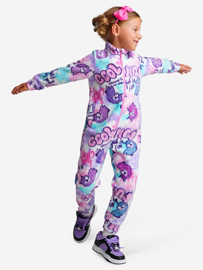 Комбинезон флисовый для девочек PlayToday