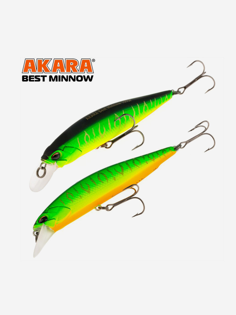 Воблер Akara Best Minnow 100SP минноу суспендер на щуку, судака 15гр A20
