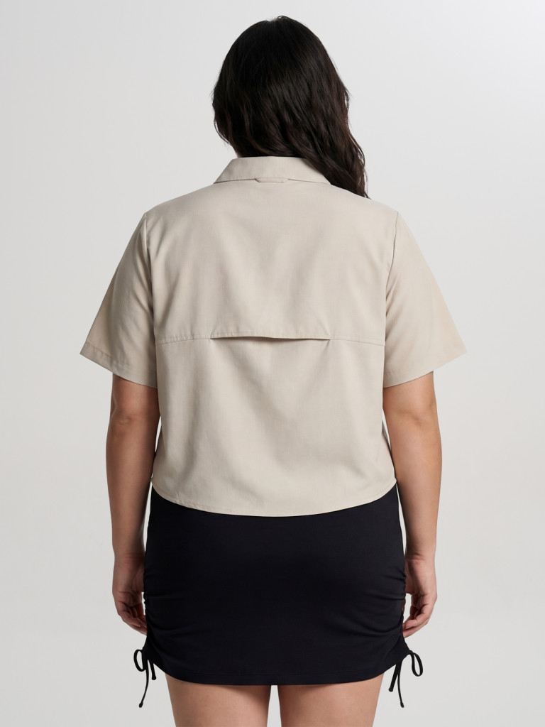 Рубашка с коротким рукавом женская Columbia Brea Falls Woven SS, Plus Size