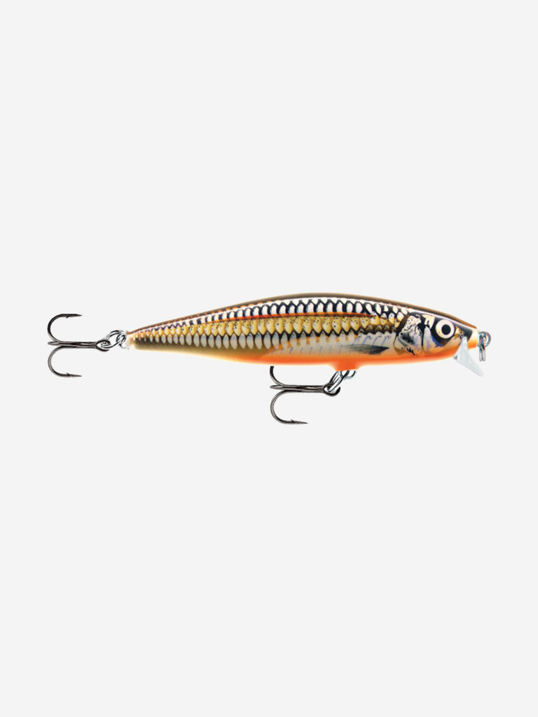 Воблер для рыбалки RAPALA Flat Rap 08, 8см, 7гр, цвет SLG, плавающий
