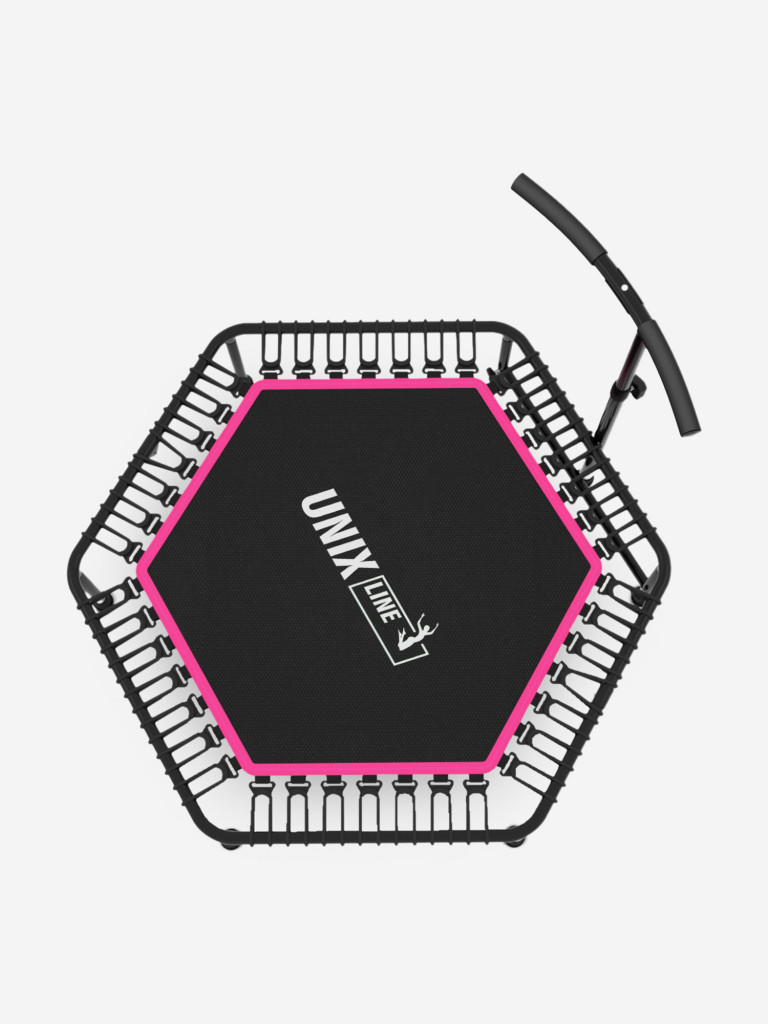 Батут спортивный для фитнеса и джампинга UNIX Line Fitness 125 см, розовый