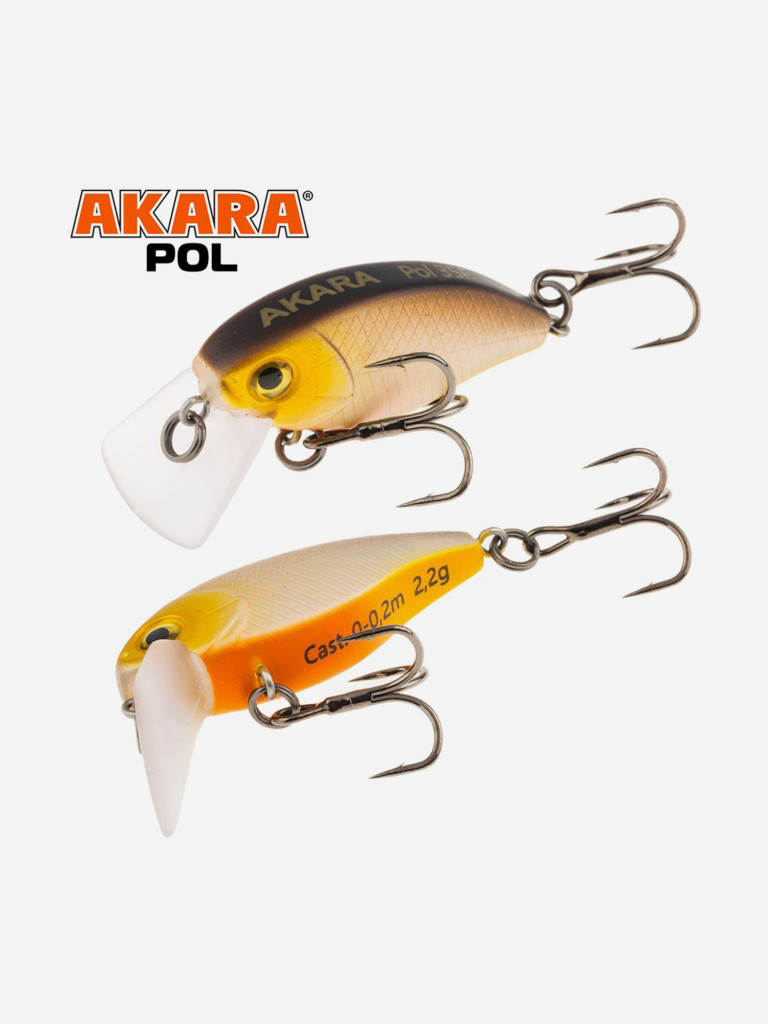 Воблер Akara Pol 35F кренк плавающий на голавля, язя, форель 2,2гр A-76