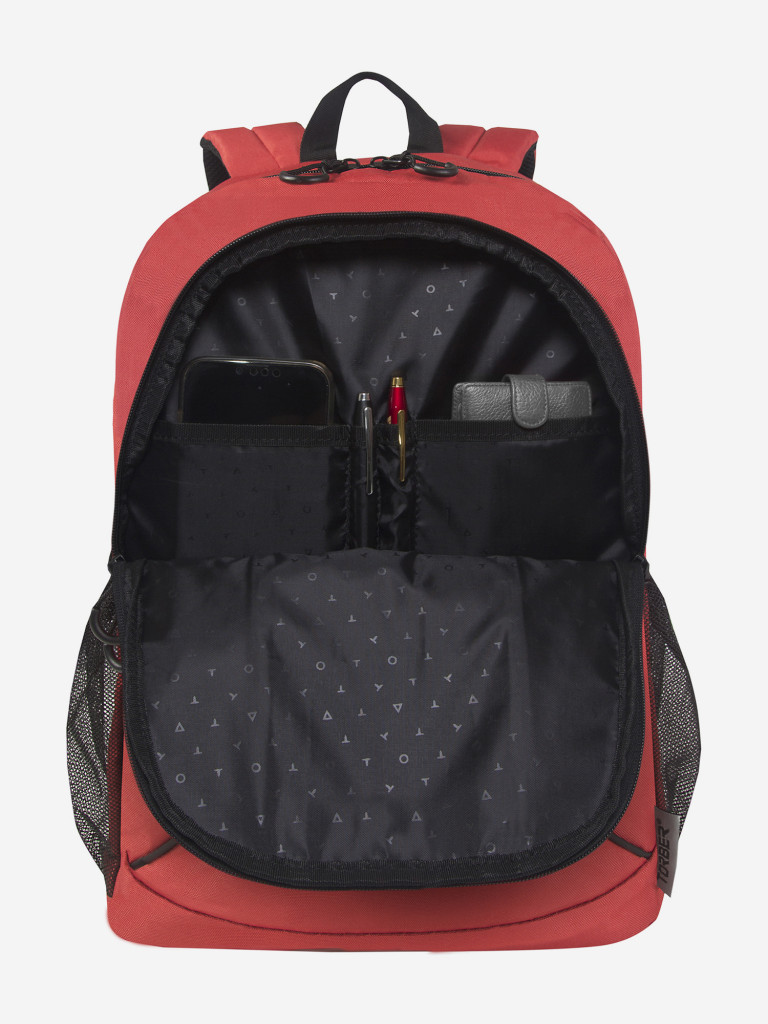 Рюкзак TORBER ROCKIT с отделением для ноутбука 15,6", красный, полиэстер 600D, 46 х 30 x 13 см