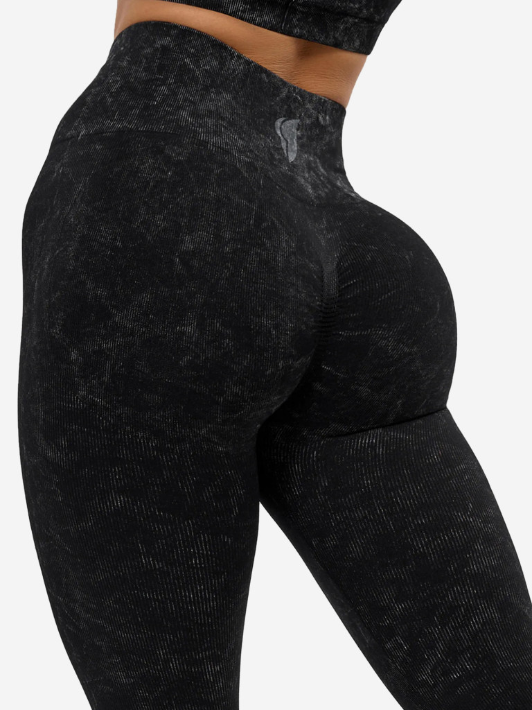 Лосины женские Bona Fide: Marble Leggings "Black"