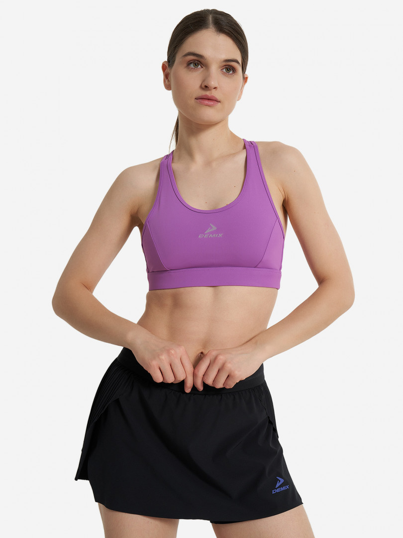 фото Топ бра спортивный demix activemove urban mesh back, фиолетовый