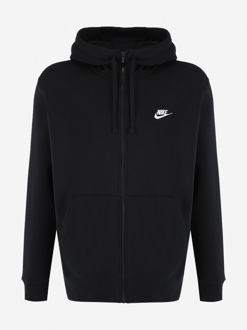 фото Толстовка мужская nike sportswear club fleece, черный