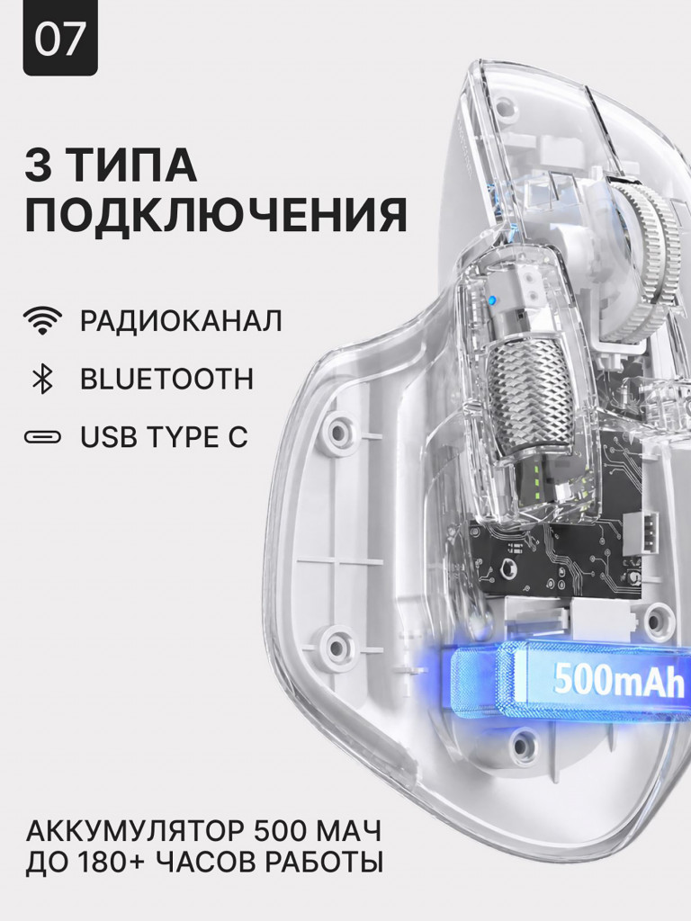 Мышка компьютерная игровая беспроводная FURYCUBE A1