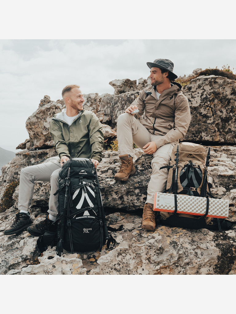 Туристический рюкзак Naturehike Discovery 70 L черный новая версия