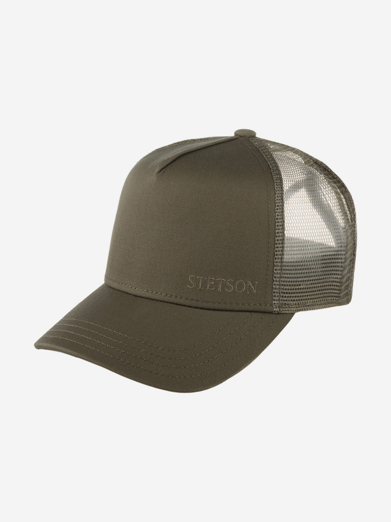 Бейсболка с сеточкой STETSON 7751179 TRUCKER CAP COTTON (оливковый)