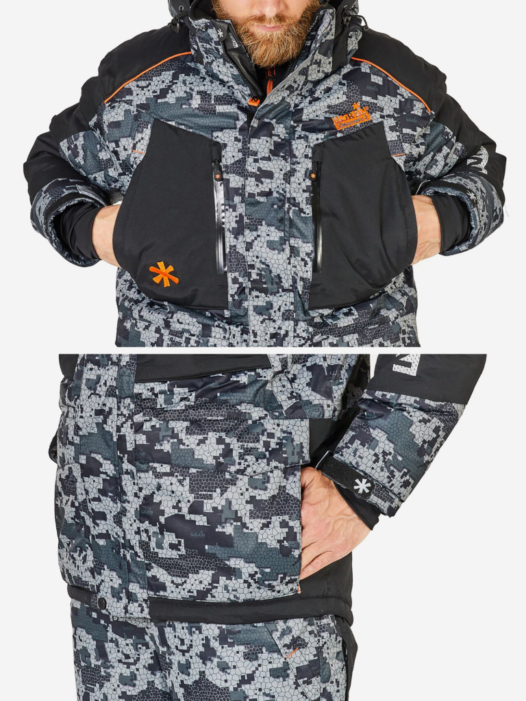 Костюм зимний Norfin DISCOVERY 2 LE CAMO (куртка+полукомбинезон) для рыбалки и охоты