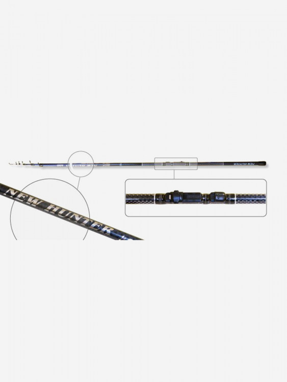 Удилище телескопическое угольное д/с Line Winder 0401 New Hunter (10-30) 6,0 м