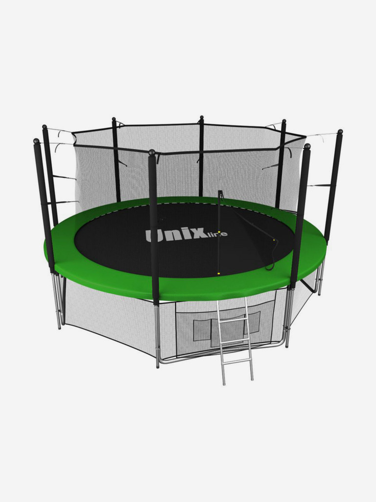 Батут каркасный UNIX Line Classic 12 ft, общий диаметр 366 см, до 160 кг