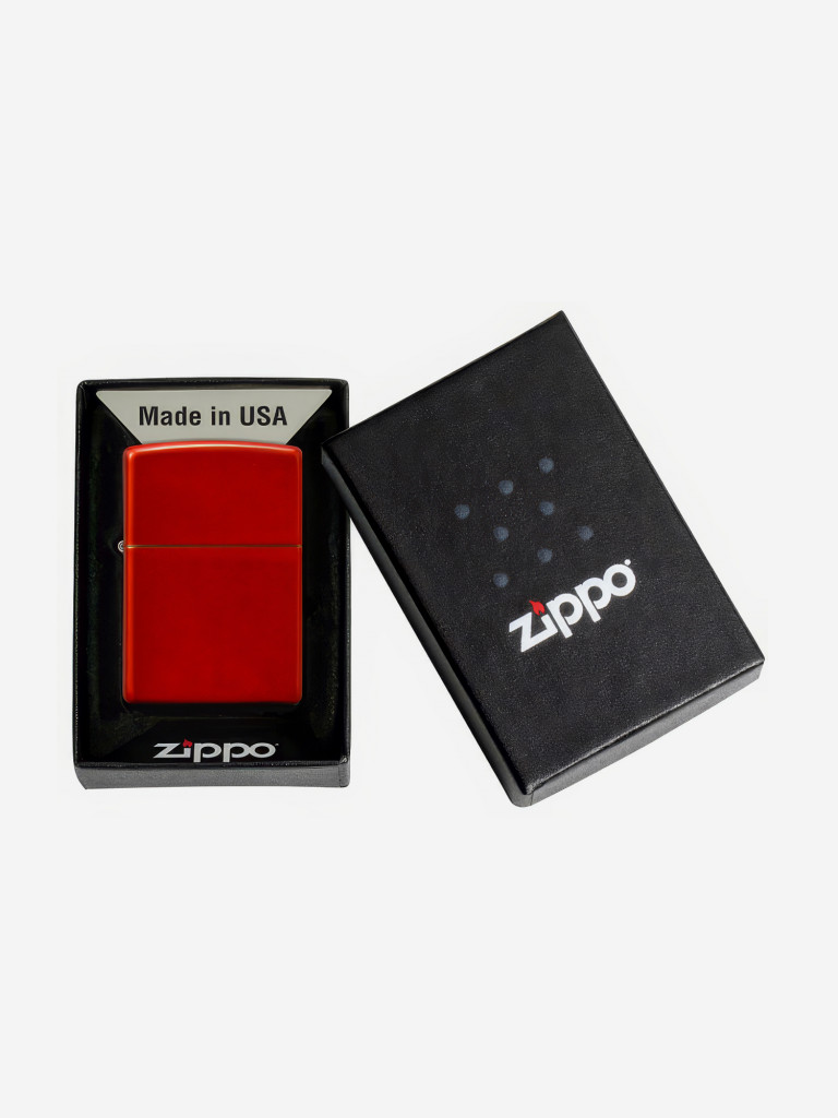 Зажигалка бензиновая ZIPPO 49475 Classic Metallic Red