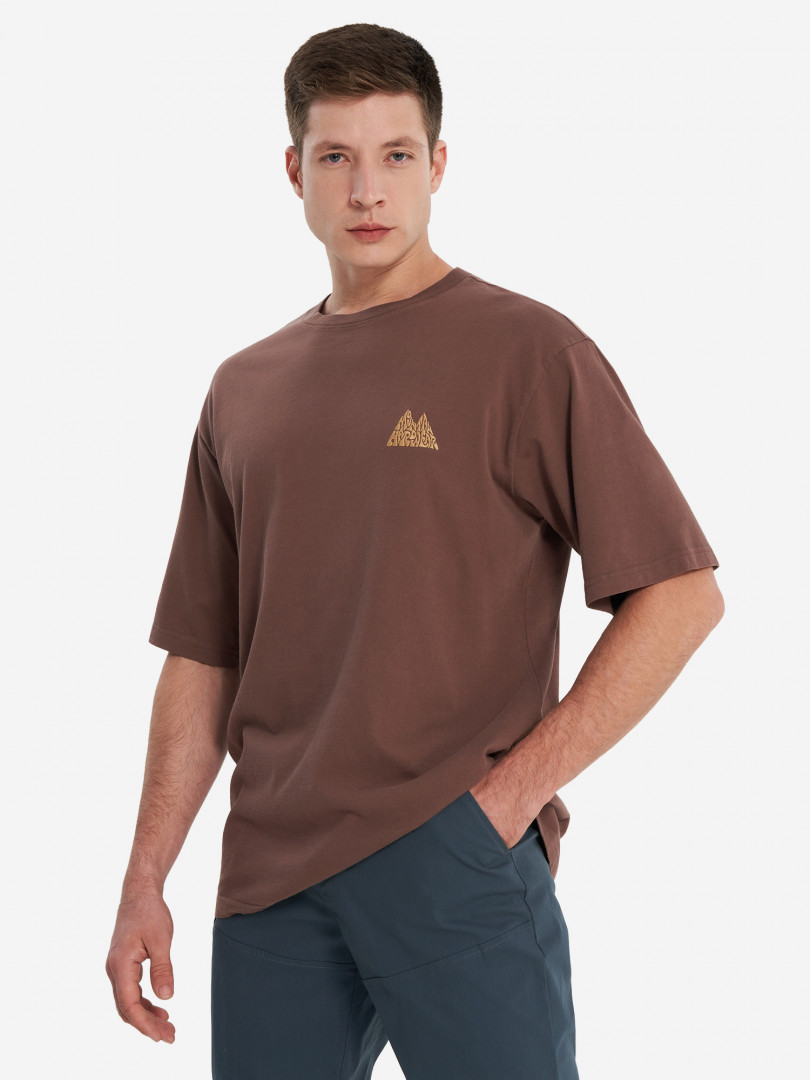 Футболка мужская Mountain Hardwear Mountains Collab Short Sleeve, Коричневый