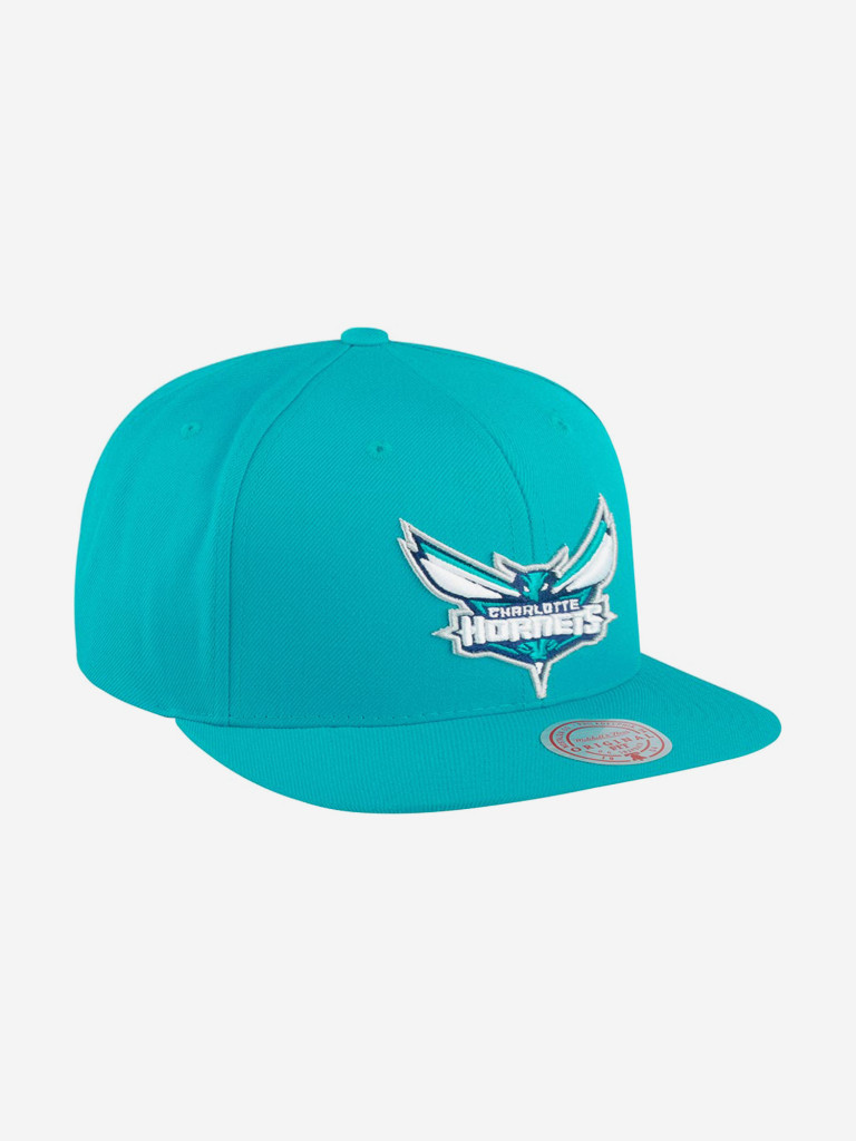 Бейсболка с прямым козырьком MITCHELL NESS 6HSSMM18842-CHOTEAL Charlotte Hornets NBA (голубой)