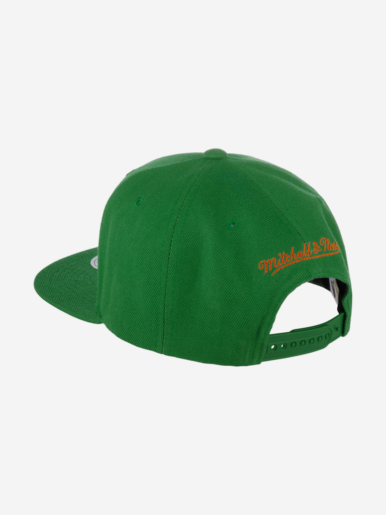 Бейсболка с прямым козырьком MITCHELL NESS 6HSSSH21296-GSWGREN Golden State Warriors NBA (зеленый)