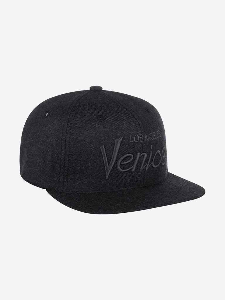 Бейсболка с прямым козырьком HOOD 100-MWL025-CA006-FT Venice Tonal 3D (черный)