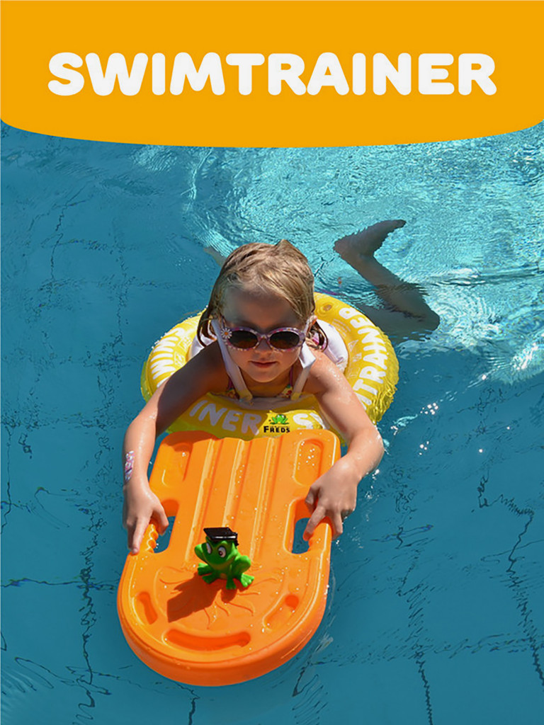 Надувной круг SWIMTRAINER «Classic» жёлтый для обучения плаванию, 4-8 лет
