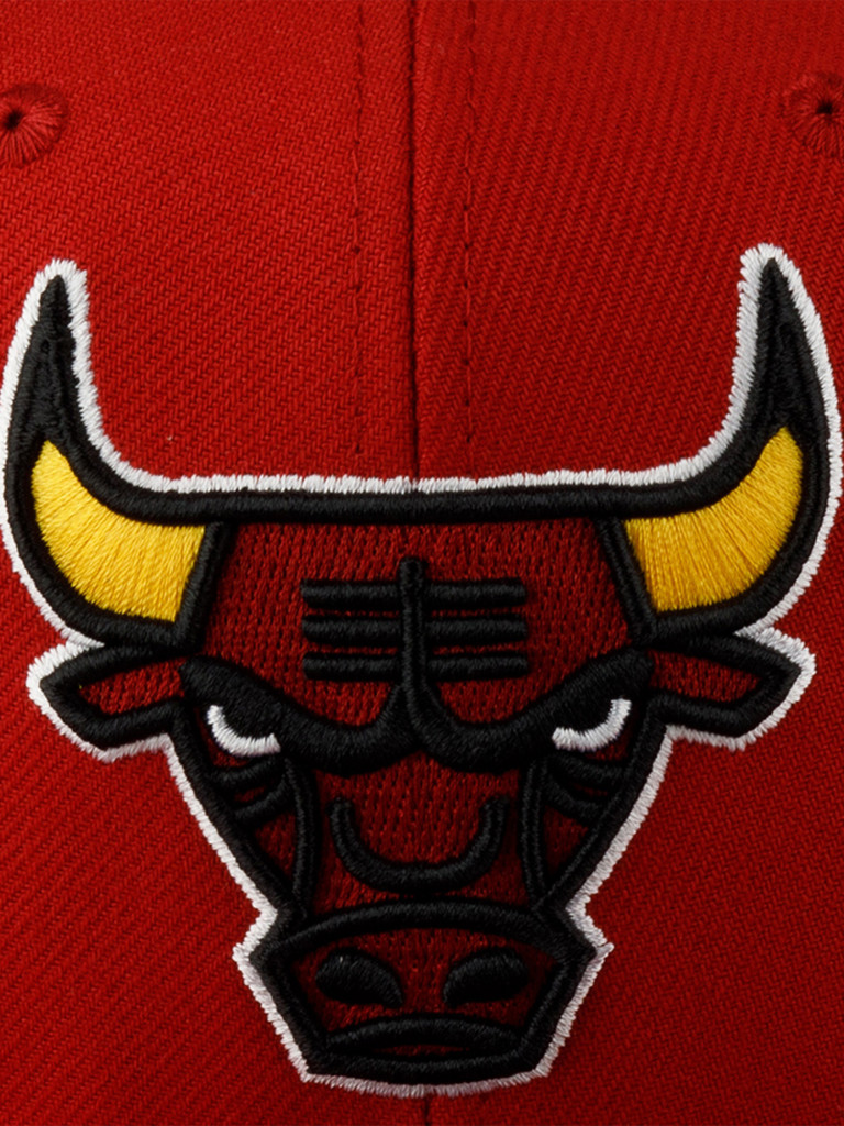 Бейсболка с прямым козырьком MITCHELL NESS HHSF5150-CBUYYPPPRED Chicago Bulls NBA (красный)