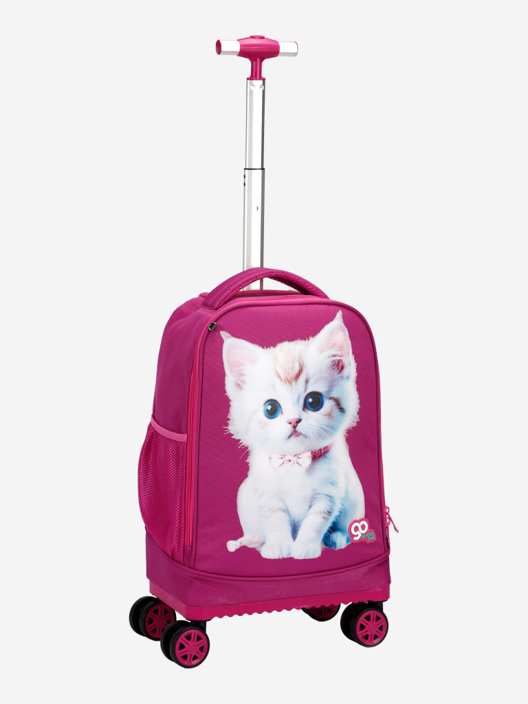 Чемодан детский BEYOND TIME D16 Котенок розовый