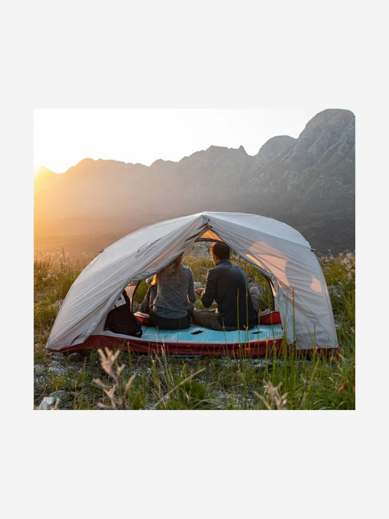 Палатка Naturehike Star-river Si 2-местная, алюминиевый каркас, сверхлегкая, серо-красная