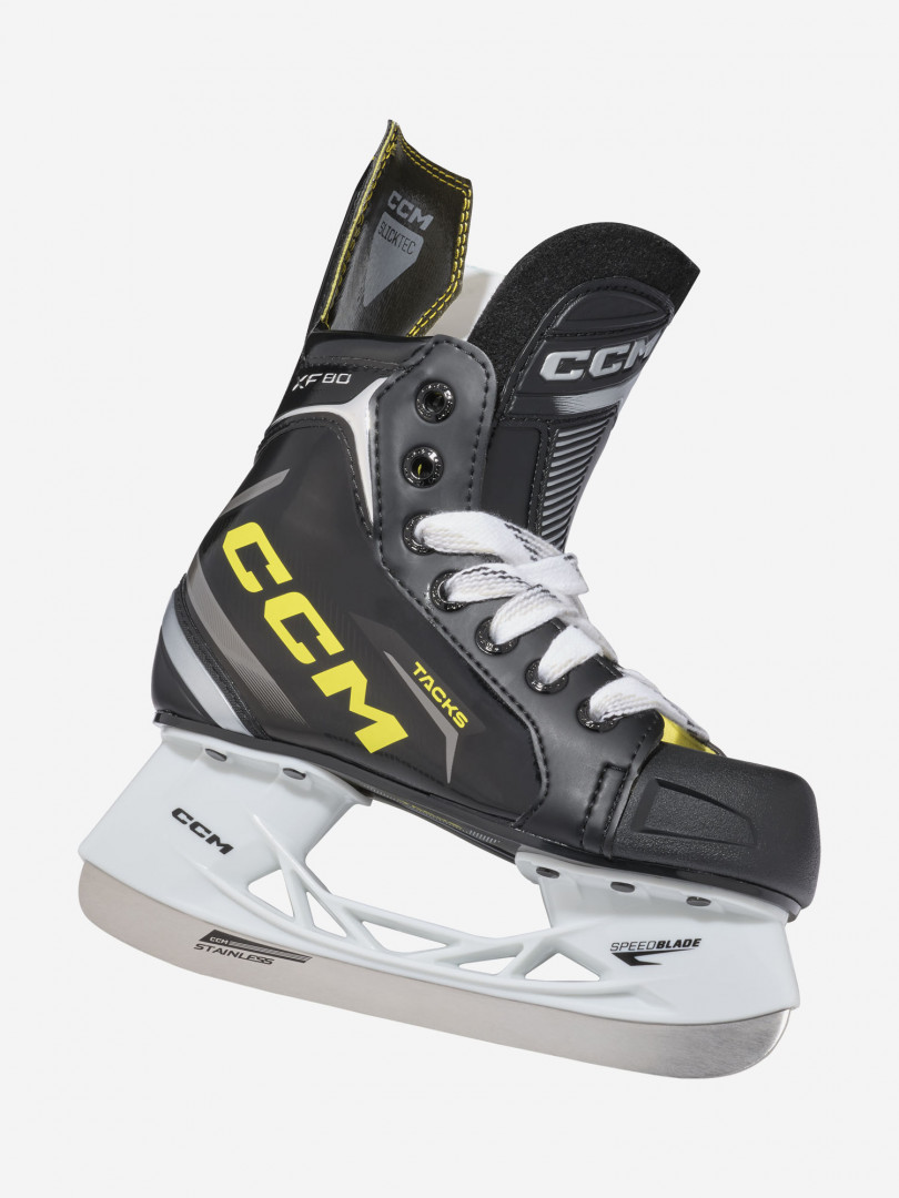 Коньки хоккейные детские CCM Tacks XF 80 YTH 31568750299 Черный, размер 31,28.5,25,26, фото 2