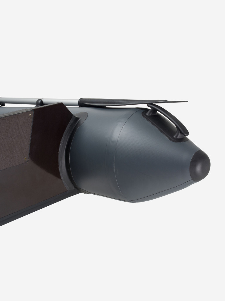 Лодка ПВХ надувная под мотор Yukona 280 TLЛЮКС двухместная с жестким дном. серая