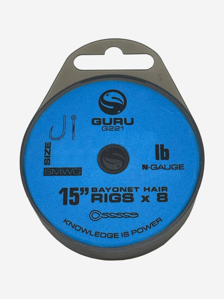 Поводок готовый GURU SMWG Bayonet Ready Rigs 15" №12 0.19мм 8шт