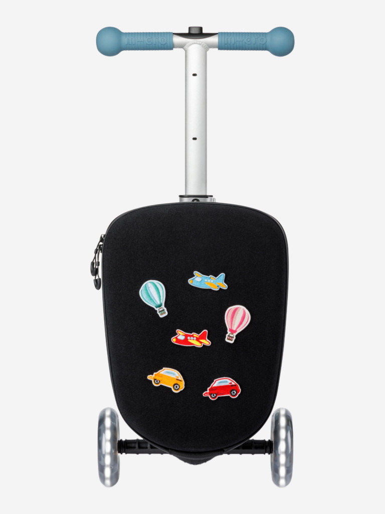 Чемокат для детей Micro Luggage Junior LEDс наклейками