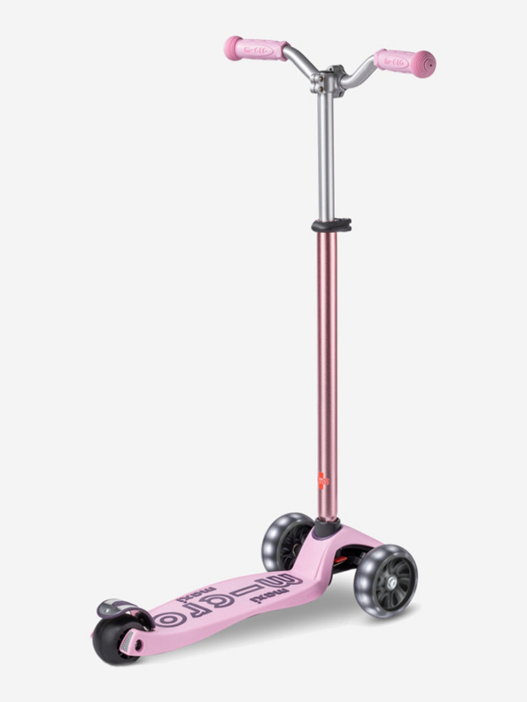 Самокат Micro Maxi Deluxe Pro Led Пудровый 2026
