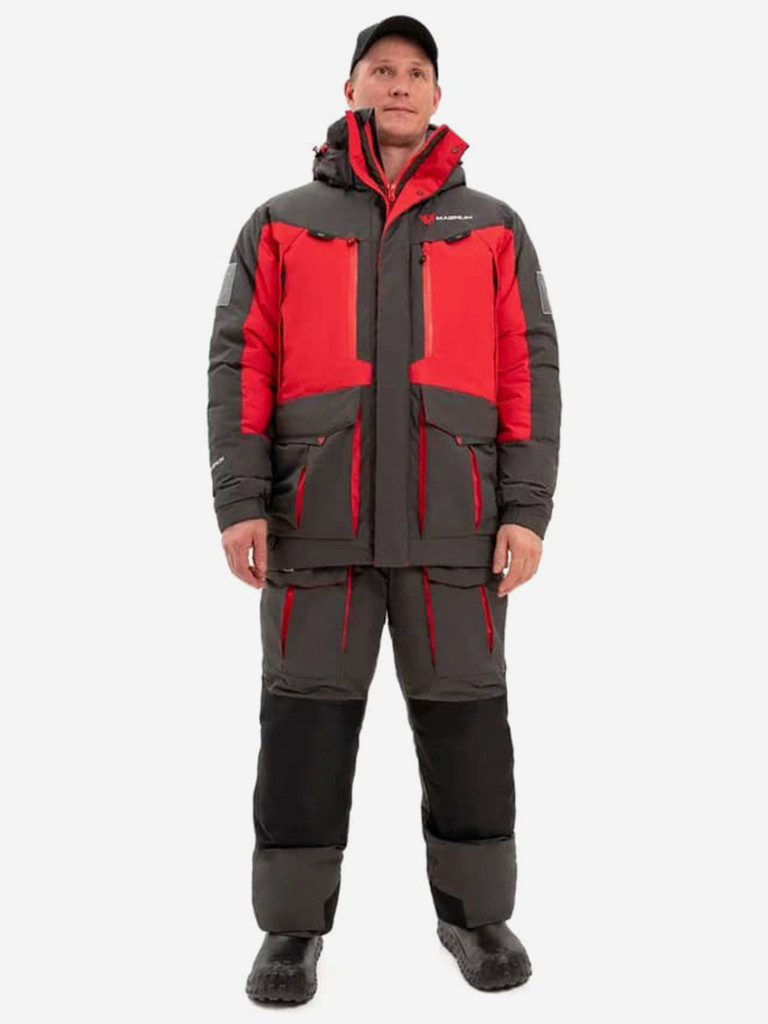 Костюм для рыбалки мужской MAGNUM GEAR TITAN 2 -45° С красный/графит