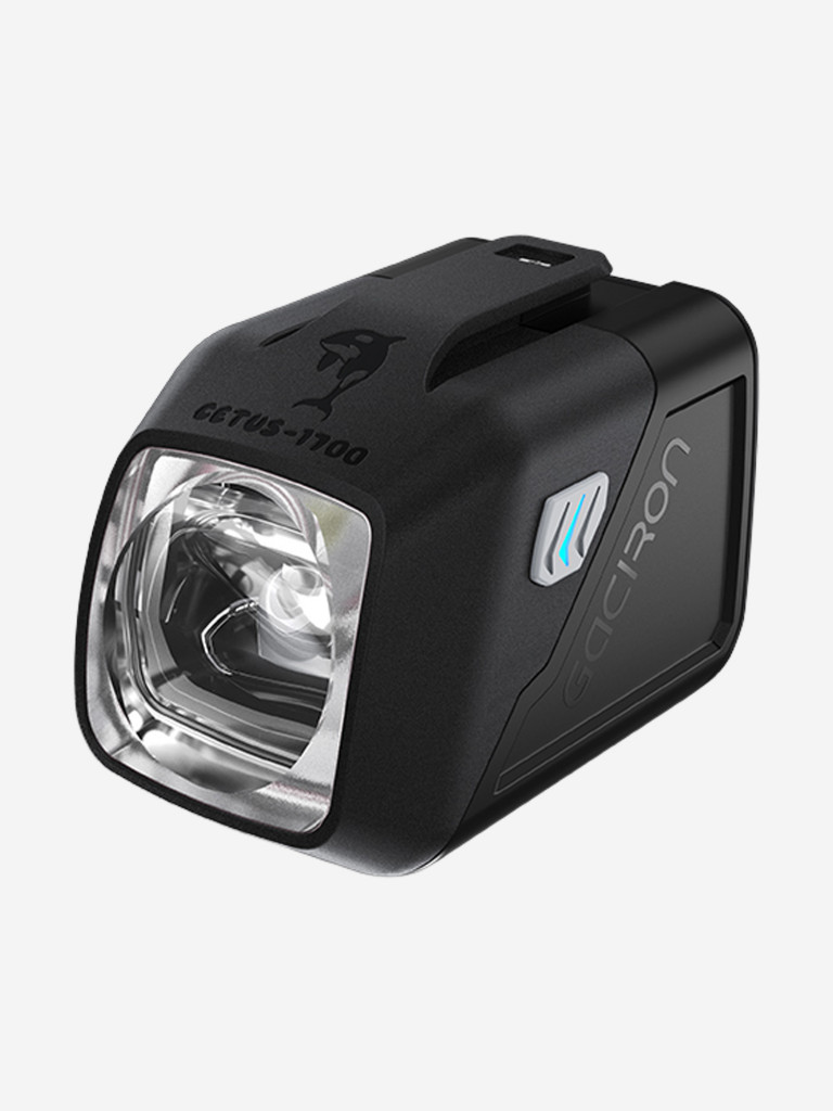 Велосипедный фонарь GACIRON CETUS-1700 (аэродинамический, аккумуляторный, с датчиком движения), цвет черный