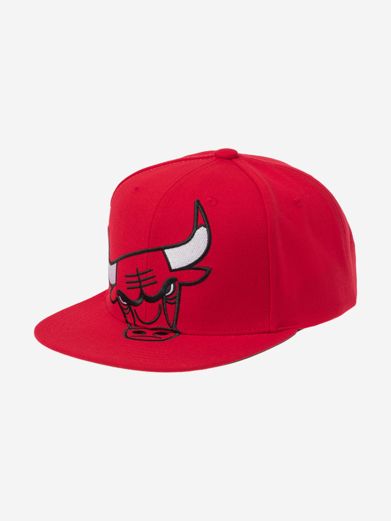 Бейсболка с прямым козырьком MITCHELL NESS HS10521-CBURED1 Chicago Bulls NBA (красный)