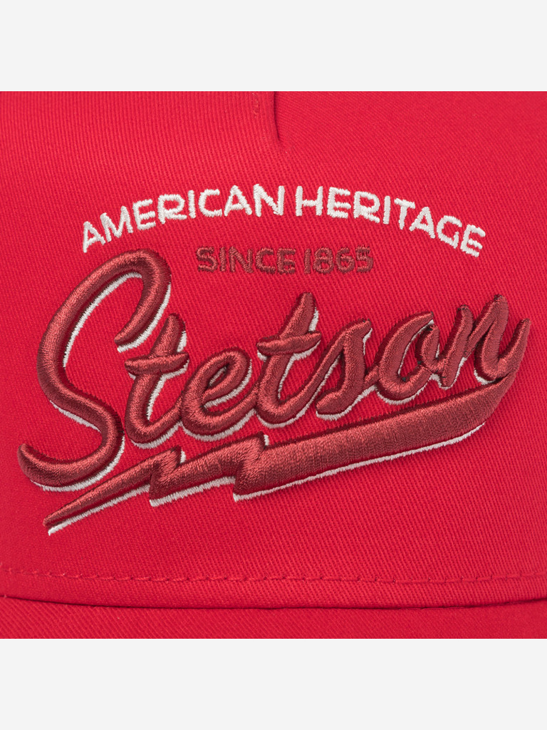 Бейсболка с сеточкой STETSON 7751171K TRUCKER CAP AMERICAN HERITAGE CLASSIC (красный)