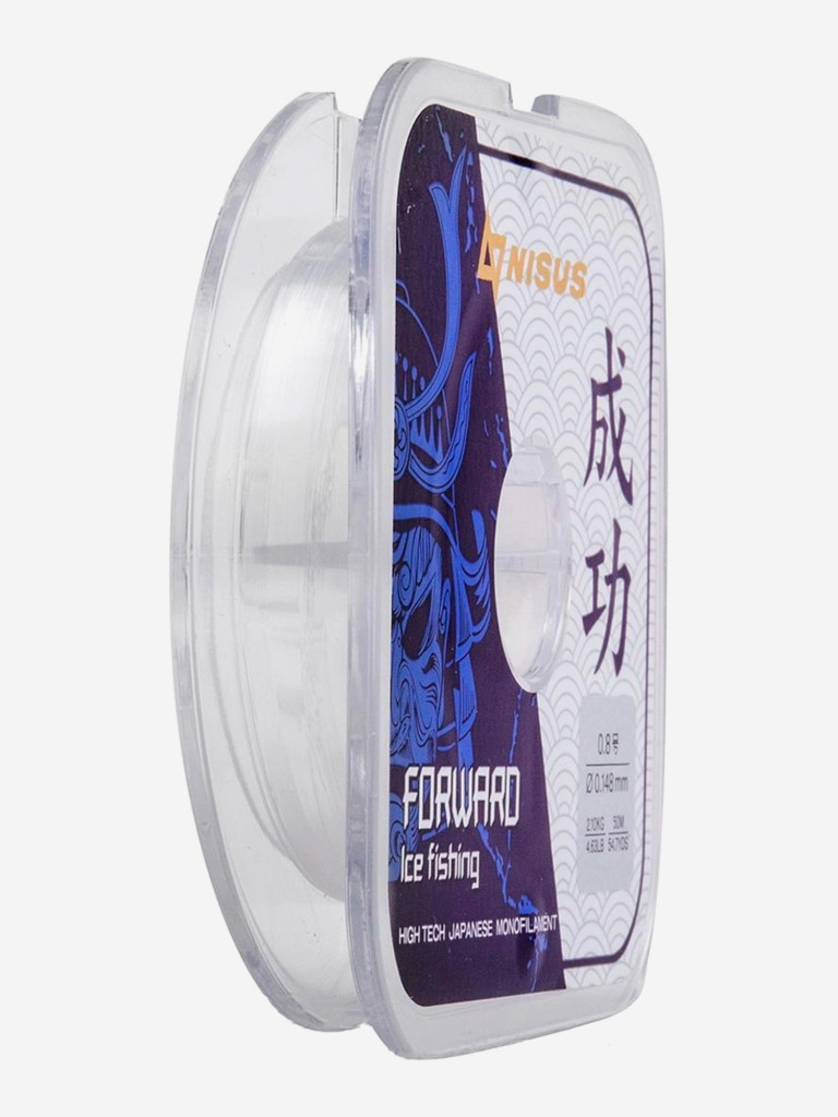 Леска для рыбалки Nisus FORWARD ICE FISHING Nylon 0,148мм, 50м, 2,1кг, прозрачный