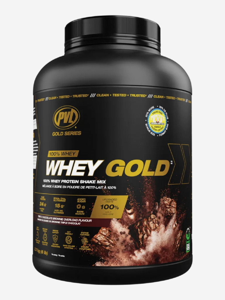 Протеин Pure Vita Labs WHEY GOLD, 2700 г, Тройной шоколадный брауни