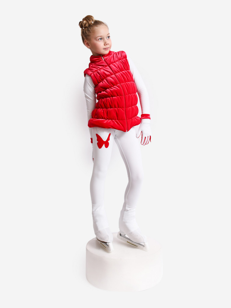 Жилетка для фигурного катания детская бархатная IceDress