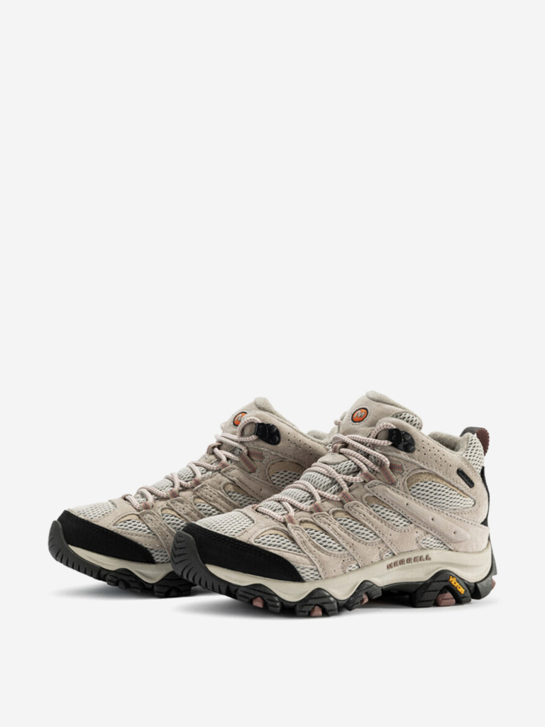 Кроссовки Merrell MOAB 3 Anti-Slip Wear-Resistant Waterproof And Breathable Low-Top Trekking Shoes Women's Gray Brown Black