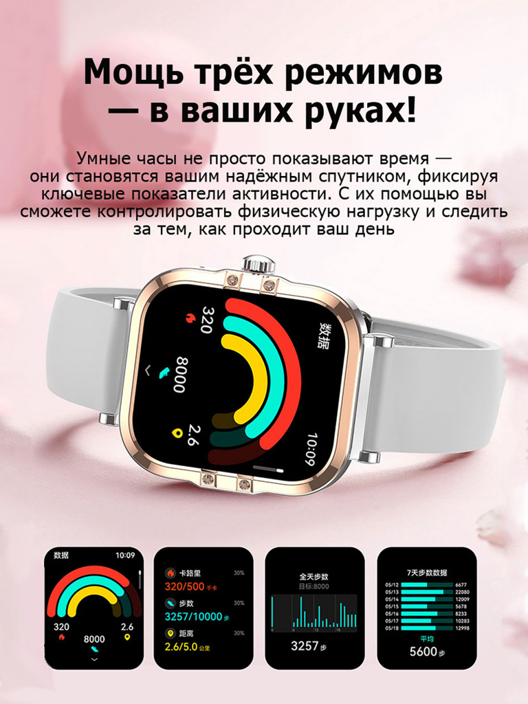 Смарт-часы CheckME Smart CMSHK82SGRWB