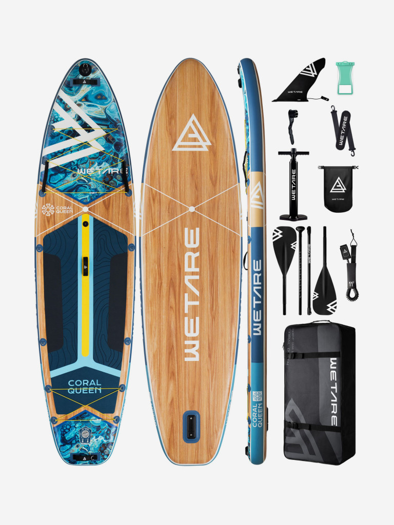 Надувная SUP-доска WETARE Coral Queen BLUE, 11'6" 350*88*15 см сапборд